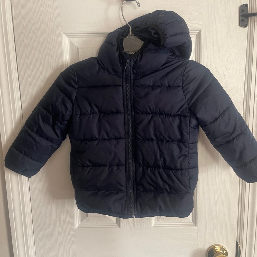 Kids Navy Blue Puffer Jacket
